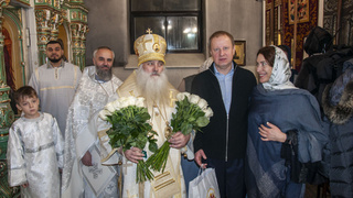 Губернатор Алтайского края на богослужении