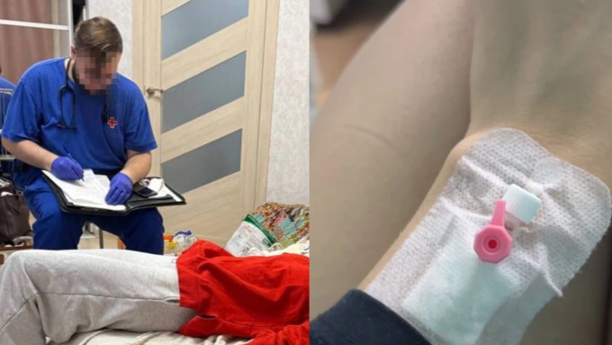 Девушка потеряла 600 миллилитров крови / Фото: https://t.me/alya_batrgram (коллаж nsk.kp.ru)