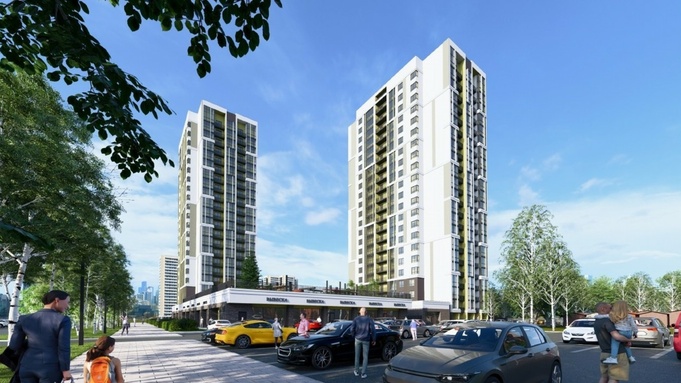 Проект ЖК на улице Малахова, 155, в Барнауле / Фото: Мастерская "Графит"