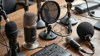 Диктофоны и микрофоны/Фото: создано в нейросети 