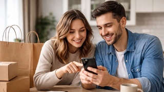 Мужчина и женщина со смартфоном / Изображение сгенерировано чатом GPT