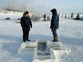 Игорь Лисин проконтролировал состояние купелей / Фото: @barnaul_org
