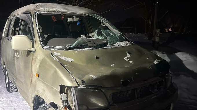 У машины выбило стекла / Фото: Госавтоинспекция МУ МВД России "Бийское"