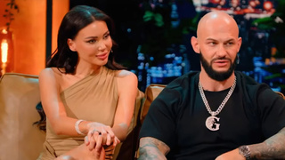 Оксана Самойлова и Джиган / Фото: кадр из программы "Шоу Воли" на ТНТ