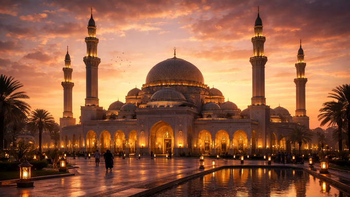 Мечеть / Изображение сгенерировано нейросетью DALL-E