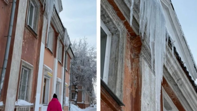 Сосульки / Фото: Народный фронт Алтайского края