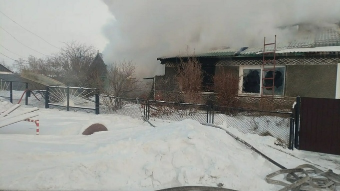 Пожар / Фото: МЧС Алтайского края