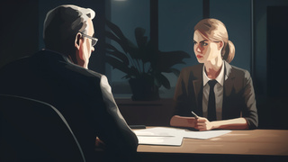 Выговор, штраф на работе / Сгенерировано Midjourney / amic.ru