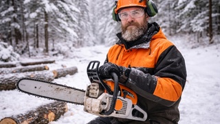 Лесоруб / Лес / Изображение сгенерировано ИИ ChatGPT / amic.ru