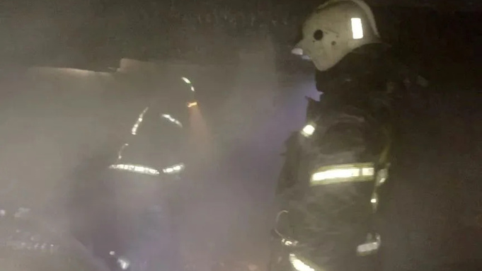 Место возгорания / Фото: ГУ МЧС по Алтайскому краю