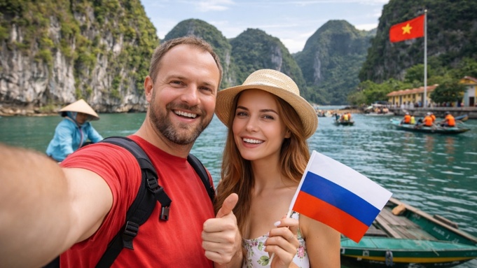 Туристы / Вьетнам / Российские туристы / Изображение сгенерировано ИИ ChatGPT / amic.ru