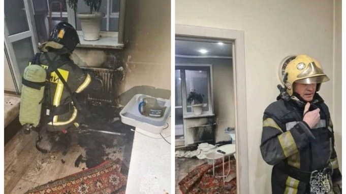 Место пожара / Фото: МЧС Алтайского края