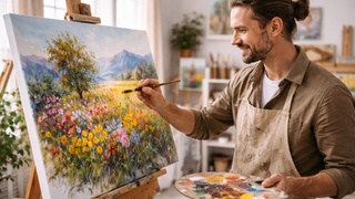 Художник / Изображение сгенерировано ИИ ChatGPT / amic.ru