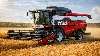 Комбайн в поле / Фото создано в ChatGPT 