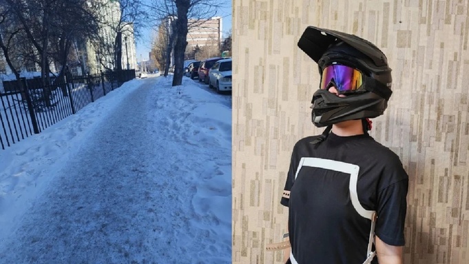 Ребенок сломал спину на льду / Фото: "КП-Новосибирск"