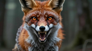 Лиса с бешенством / Фото: сгенерировано ИИ Яндекс / amic.ru