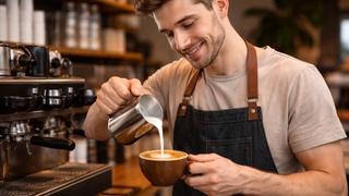 Бариста / Кофе / Изображение сгенерировано ИИ ChatGPT / amic.ru