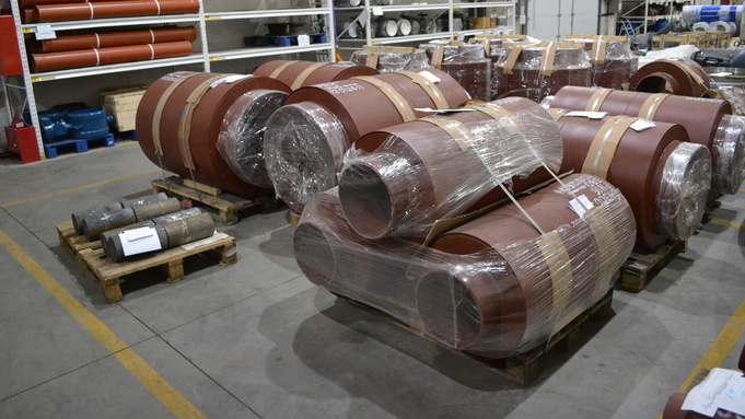 Материалы для модернизации теплосетей в Барнауле / Фото: пресс-служба СГК
