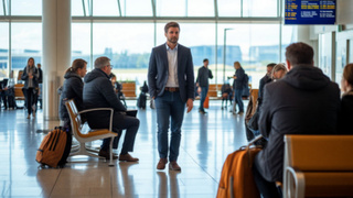 Аэропорт, поездка / Изображение сгенерировано "Шедеврум" от ИИ YandexART / amic.ru