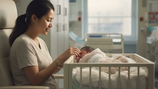 Роды, женщина / Изображение сгенерировано GigaChat от Сбера / amic.ru