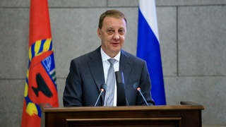 Отчет мэра Барнаула Вячеслава Франка / Фото: Екатерина Смолихина / amic.ru