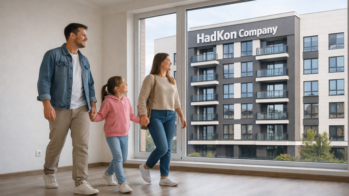 Счастливая семья покупает квартиру / Фото: создано в нейросети ChatGPT