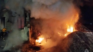 Пожар / Фото: МЧС Алтайского края