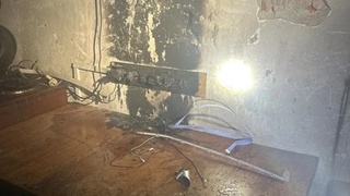 Возгорание в АлтГУ / Фото: МЧС Алтайского края