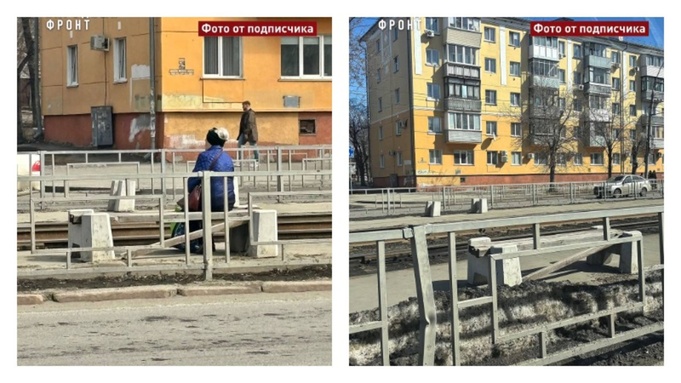 Сломанные лавочки / Фото: "Народный фронт"