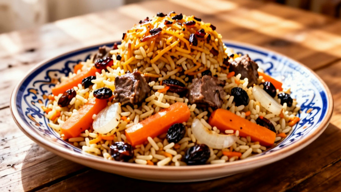 Узбекский плов / Фото: сгенерировано ИИ Яндекс / amic.ru