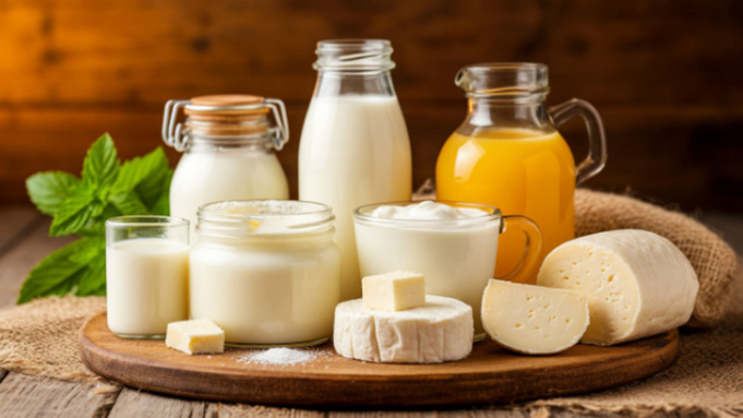 Молочные продукты /  Изображение сгенерировано "Шедеврум" от ИИ YandexART / amic.ru