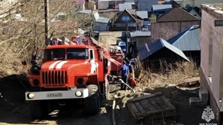 Выезд на место пожара / Фото: МЧС Республики Алтай