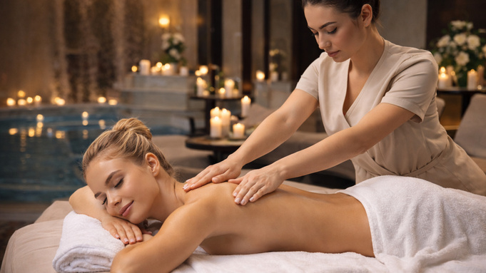 Девушке делают массаж в салоне / Фото: создано в нейросети ChatGPT