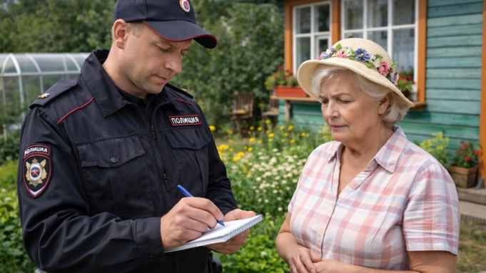 Штраф дачнице / Дача / Штраф / Изображение сгенерировано ИИ ChatGPT / amic.ru