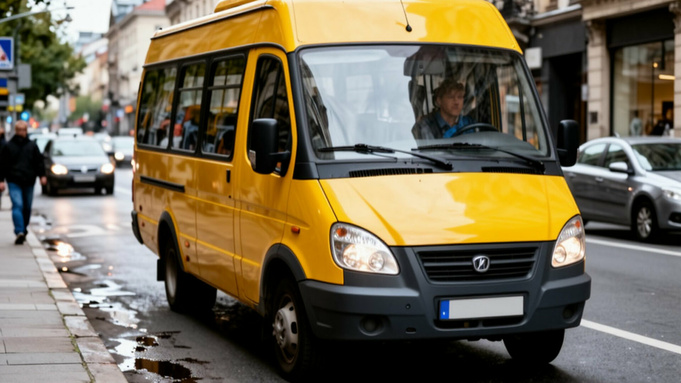 Маршрутка / Изображение сгенерировано Алиса AI / amic.ru