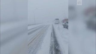Метель в ХМАО / Фото: стоп-кадр с видео НТВ