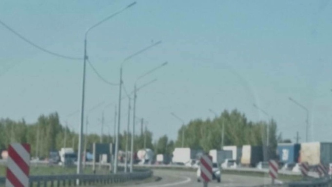 Пробка на въезде в Барнаул / Фото: 2ГИС 
