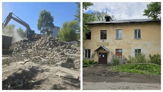 Снос аварийной двухэтажки / Фото: barnaul.org
