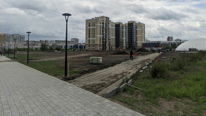 Второй этап благоустройства будущего парка 300-летия Барнаула / Фото: amic.ru