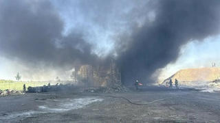 Пожар в районе аэропорта Барнаула / Фото: ГУ МЧС по Алтайскому краю