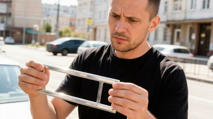 Рамка для номера авто /  Изображение сгенерировано GigaChat от Сбера / amic.ru