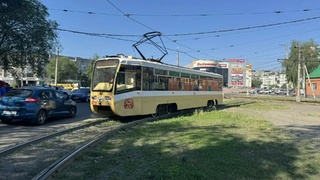 Новый трамвай в Бийске / Фото: соцсети главы Бийска Виктора Щигрева