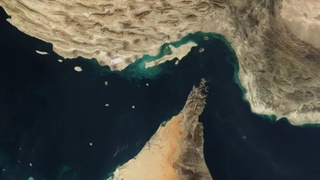 Вид на Ормузский пролив из космоса / Фото:  NASA
