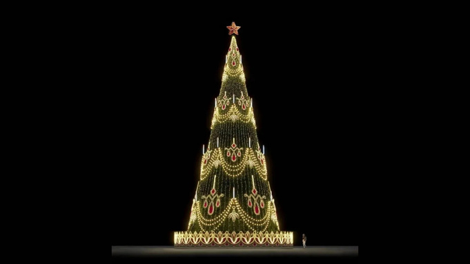 Новая новогодняя елка / Фото: мэрия Барнаула