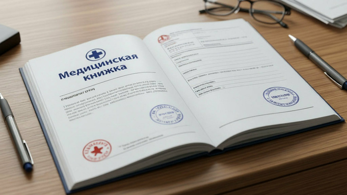 Медицинская книжка / Фото: сгенерировано ИИ Яндекс / amic.ru