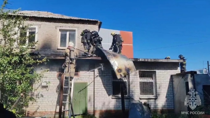 Пожар, в котором погибли дети / Фото: МЧС Алтайского края
