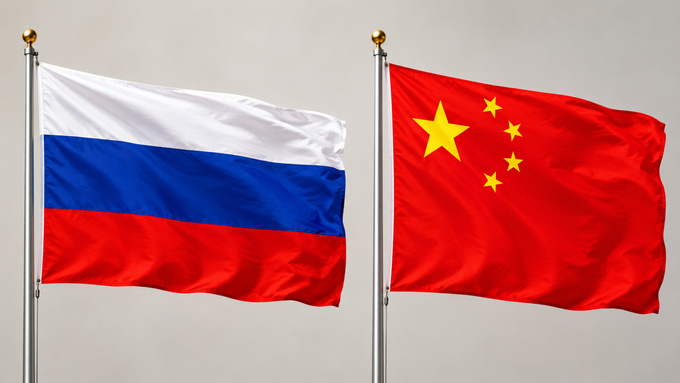 Флаги России и Китая / Фото: создано в ChatGPT