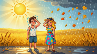 Лето и осень / Изображение сгенерировано Алиса AI / amic.ru