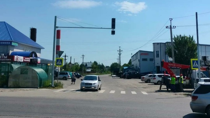 Новый светофор / Фото: официальный сайт мэрии Барнаула