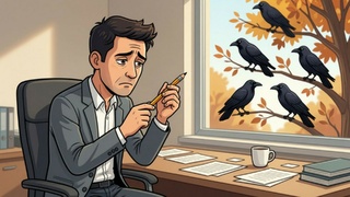 Грустный работник / Изображение сгенерировано нейросетью Алиса AI / amic.ru